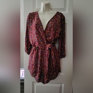 Burgundy Romper